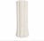 White Round Scalloped Wicker Pedestal For Sale