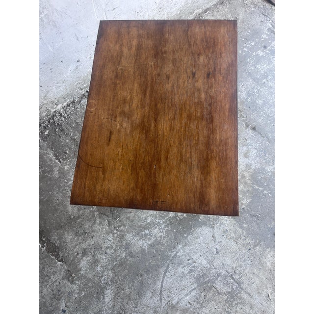 French Reconstruction Wooden Side Table, 1950s For Sale - Image 4 of 12