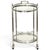 Vintage French Neoclassical Chrome Plated and Brass Drinks Trolley with Serving Tray, 1950s For Sale - Image 9 of 18