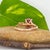 Metal 2.4Ct Pink Tourmaline Ring With Natural Diamonds Accents: Solid 14k Gold, Size 6.75 For Sale - Image 7 of 8