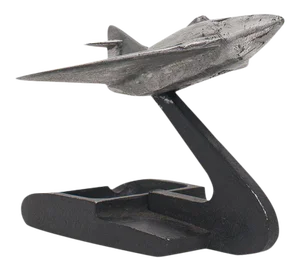 Circa 1960 Jet Plane English Alloy Desk Ornament