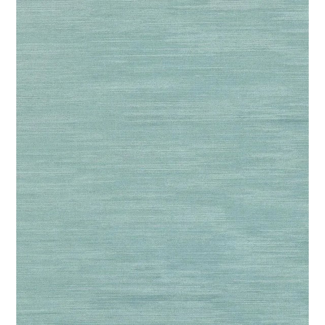 Traditional Sample - The House of Scalamandré Riva Moire Fabric, Celeste For Sale - Image 3 of 3