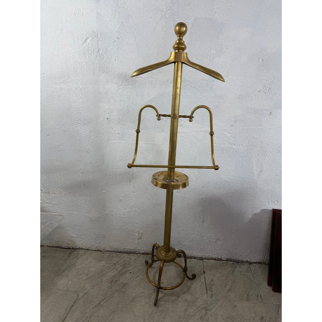 Vintage Store Display Brass Valet For Sale - Image 9 of 11