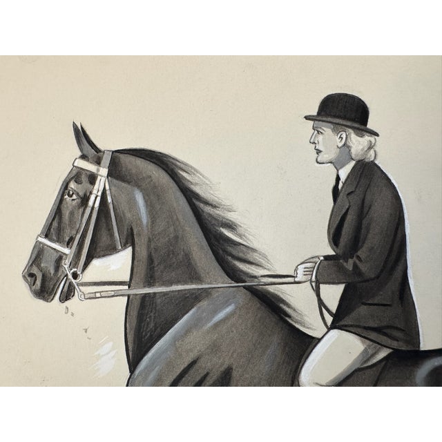 Original graphite pencil drawing by American artist and illustrator Theodore E. Schrock (1879–1952), depicting a formally...