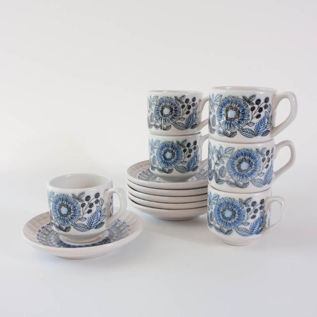 1970s Vintage Tea Set from Raul da Bernarda, Alcobaça, Portugal, 1970s, Set of 9 For Sale - Image 5 of 18