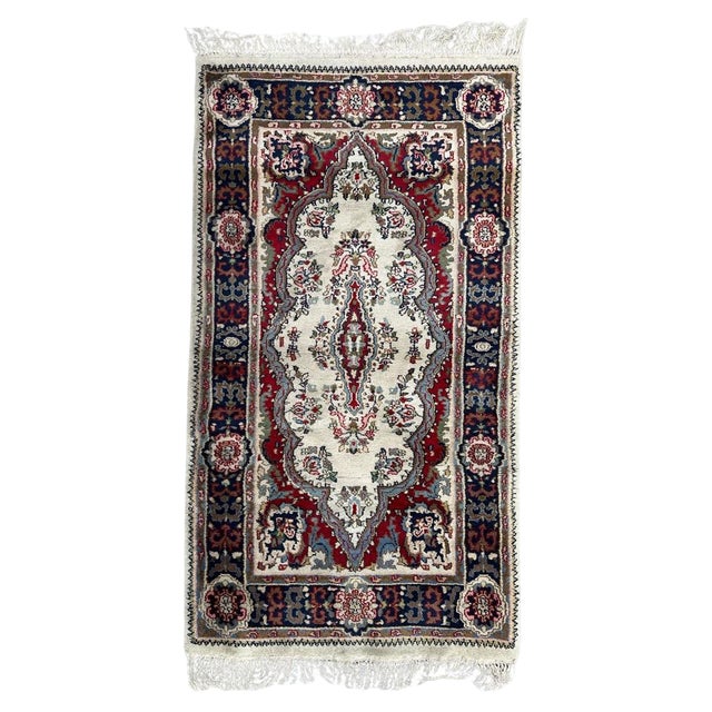 Vintage Bobyrugs Kirman Rug, 1980s For Sale