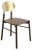 Gold Leaf Bokken Chair in Beech Structure by Colé Italia For Sale