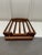 Wood Mid Century Modern Open Slat Solid Oak Wood Double Handled Tray For Sale - Image 7 of 12