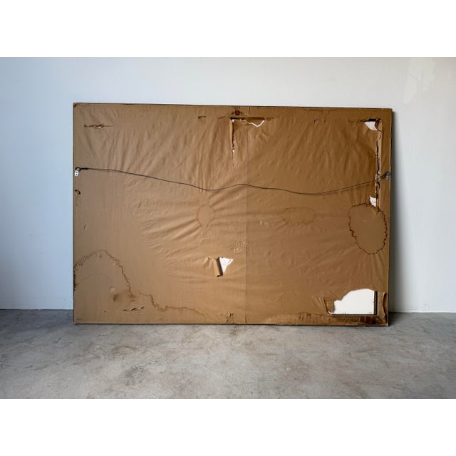 Large- 1970s Vintage Gregory Hawthorne Expressionist Abstract Acrylic on Masonite Painting, Framed For Sale - Image 13 of 13