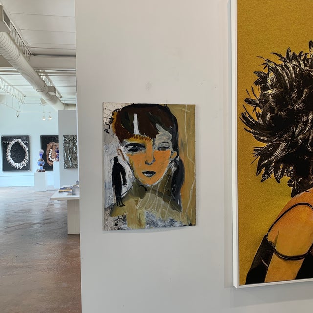 Contemporary Contemporary Abstract Portrait Ink Wash Painting by Phil Saxon For Sale - Image 3 of 11