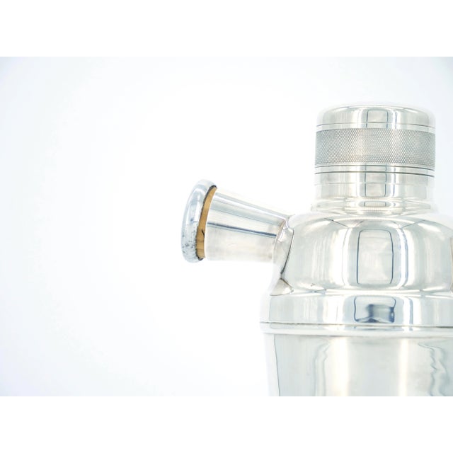 Metal English Edwardian Sheffield Silver Plate Barware Cocktail Shaker For Sale - Image 7 of 12