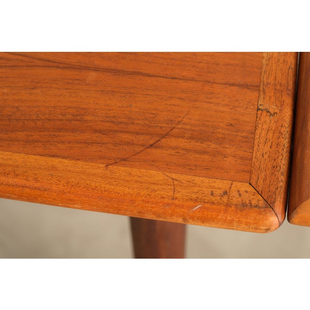 Vintage Extendable Dining Table Attributed to Dyrlund, 1970s For Sale - Image 10 of 13