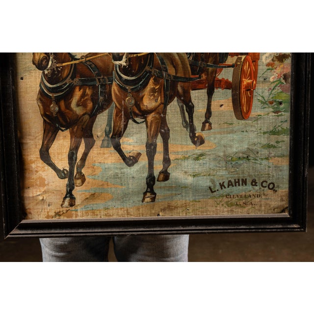 Framed Pre-Prohibition "Driving Club" Rye Whiskey Tin Litho Sign For Sale In Chicago - Image 6 of 7