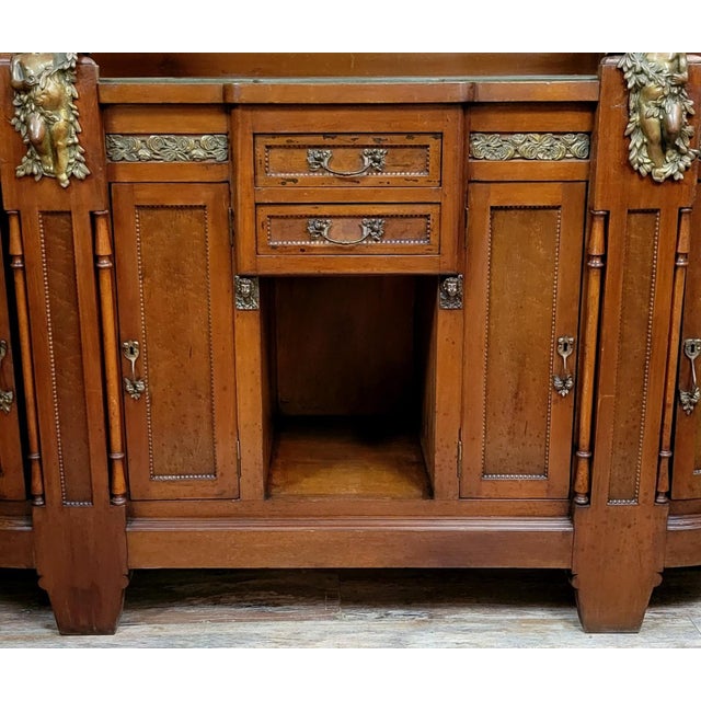 Antique Art Nouveau Display Cabinet with Putti, 1900s For Sale - Image 5 of 8