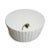 Outdoor modern white glass fiber reinforced round concrete coffee table with stacked cube exterior design. Wonderful hip...