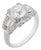 1930s Art Deco Gia 2.13 Carat Old Mine Cut Diamond 14k White Gold Engagement Ring, Size 6.75 For Sale