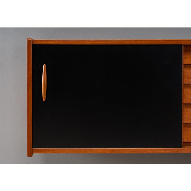 1960s 1960s Nils Jonsson Teak Wall Console For Sale - Image 5 of 16