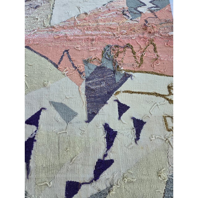 Mid-Century Modern Trinity : Law of Three Series Hand Woven Tapestry For Sale - Image 3 of 10