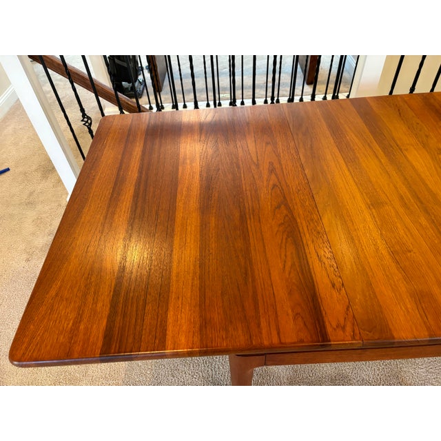 1960s Glostrup Møbelfabrik Solid Teak Dining Table by Grete Jalk For Sale In Charleston - Image 6 of 8