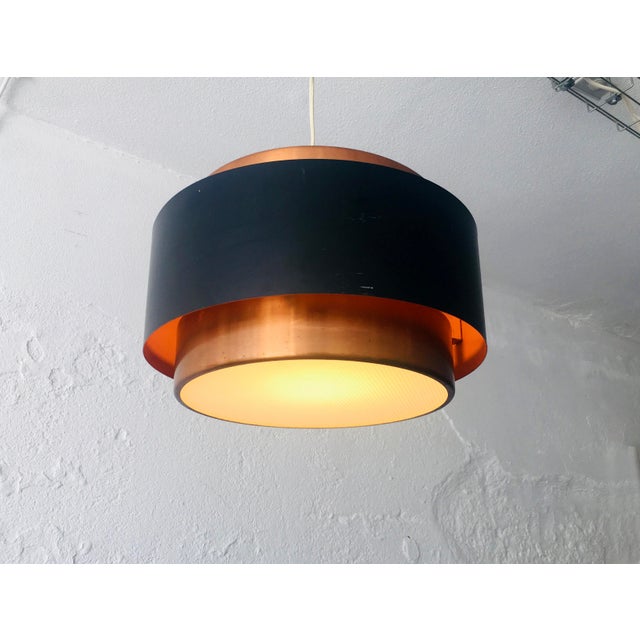 Saturn Pendant Lamp attributed to Jo Hammerborg for Fog & Mørup, Denmark, 1960s For Sale - Image 3 of 9