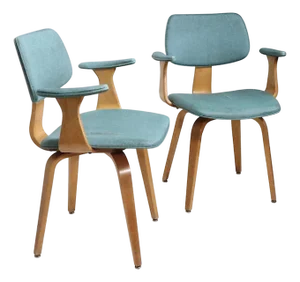 Pr. Mid Century Bentwood Chairs by Joe Atkinson for Thonet