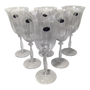 Water Goblets Bohemia Optic Angela Crystal-Crystalex - Set of 6