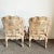 French Provincial French Provincial White Washed Floral Print Lounge Chairs by Century Furniture For Sale - Image 3 of 8