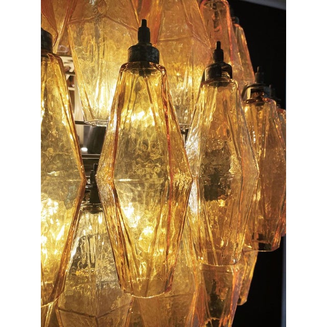 Spherical Poliedri Candelier in Murano Glass, 1990s For Sale - Image 11 of 18