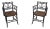 Pair of Antique Rush Seat Bamboo Sussex Type Chairs For Sale
