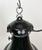 Industrial Black Enamel Bauhaus Pendant Lamp, 1930s For Sale - Image 11 of 18