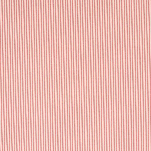 Schumacher Charee Silk Stripe Fabric in Red For Sale
