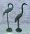 Vintage Cast Metal Cranes, a Pair For Sale - Image 4 of 8