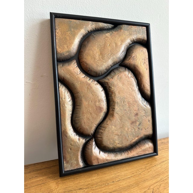 Abstract Petite Copper Sculptural Abstract Wall Art For Sale - Image 3 of 6