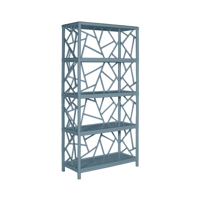 Enhance your space with stylish Tiffany Etagere! Crafted with a contemporary rattan frame, this piece seamlessly blends...