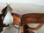 Vintage Eclectic Mahogany Curule-Base Side Tables With Brass Inlay – Pair For Sale - Image 15 of 18