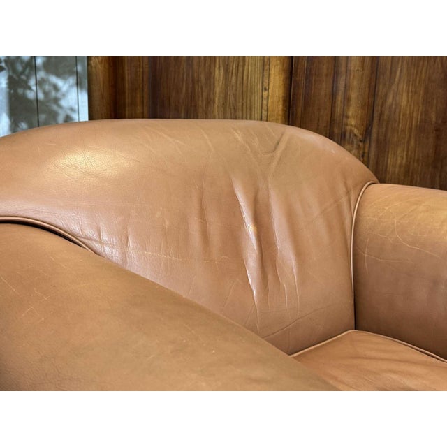 Modern English Leather Club Chair, 1990s For Sale - Image 10 of 17