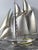 Rare Seki Takehiko Signed 985 Silver Yacht Model Original Box and Case Maritime Art For Sale - Image 13 of 17
