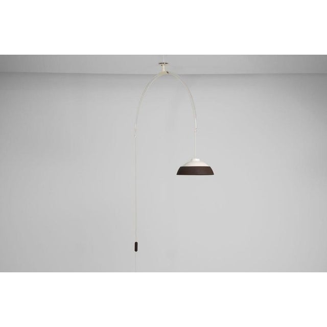 Brown Model 2129 Ceiling Lamp attributed to Gino Sarfatti for Arteluce, Italy, 1969 For Sale - Image 8 of 18