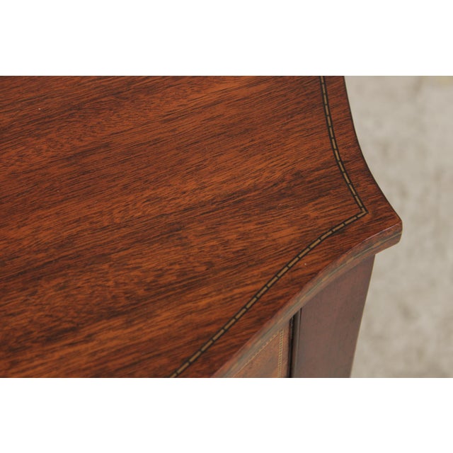 Kindel Mahogany 1 Drawer Connecticut Side Table For Sale - Image 11 of 14