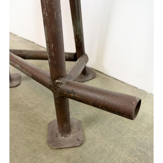 Brown Industrial Workshop Stool, 1960s For Sale - Image 8 of 18