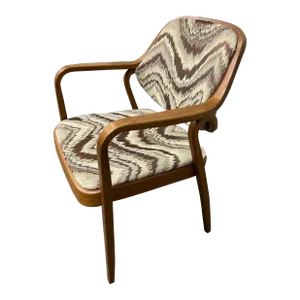 Vintage Bentwood Armchair, Don Petit for Knoll Circa 1970s