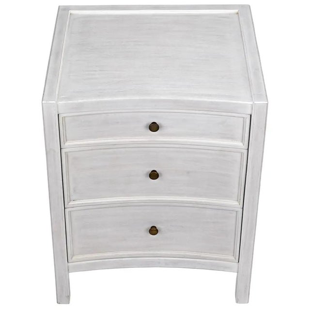 Mid-Century Modern Hampton Night Stand 24", White Wash For Sale - Image 3 of 6