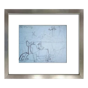 Pablo Picasso Guernica Horse Prepatory Ltd Edition Lithograph +Custom Frame