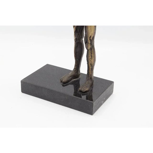Metal Italian Futurist Artist, Man and Shield, 1925, Bronze For Sale - Image 7 of 10