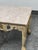 Schnadig Fine Furniture French Provincial Carved Wood + Marble Side Table For Sale - Image 4 of 12