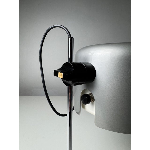 Metal Vintage Italian Coupé Table Lamp by Joe Colombo for Oluce, 1970s For Sale - Image 7 of 14