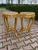 1980s French Louis XVI Gold Beech Marble Side Tables Pair For Sale - Image 12 of 12