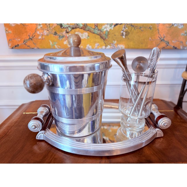 Chestnut French Art Deco Burr Walnut Cocktail Cabinet / Dry Bar Server France 1930’s For Sale - Image 8 of 12