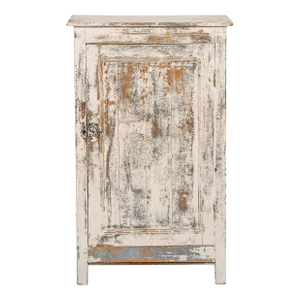 Mid 19th Century French Chippy Cream Cabinet