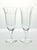 1940s Vintage 2 Etched Flower & Garland Optic Fluted Champagne Glasses 6” 6oz Excellent condition. No chips, cracks, or...